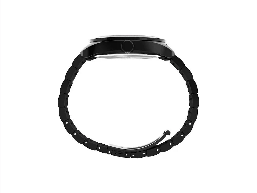 Timex Weston Quartz Watch, Recycled Steel, Black, 45 mm, TW2Y22800 - Image 4