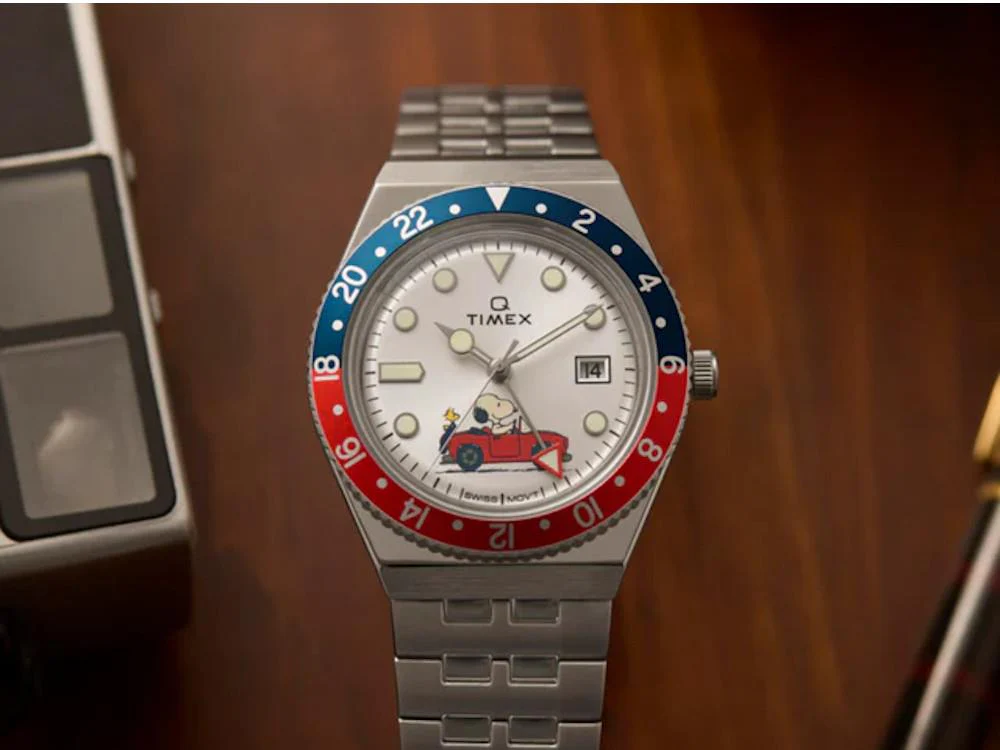 Timex x Peanuts Q Timex Quartz Watch, Silver, 38 mm, TW2W83300 - Image 6