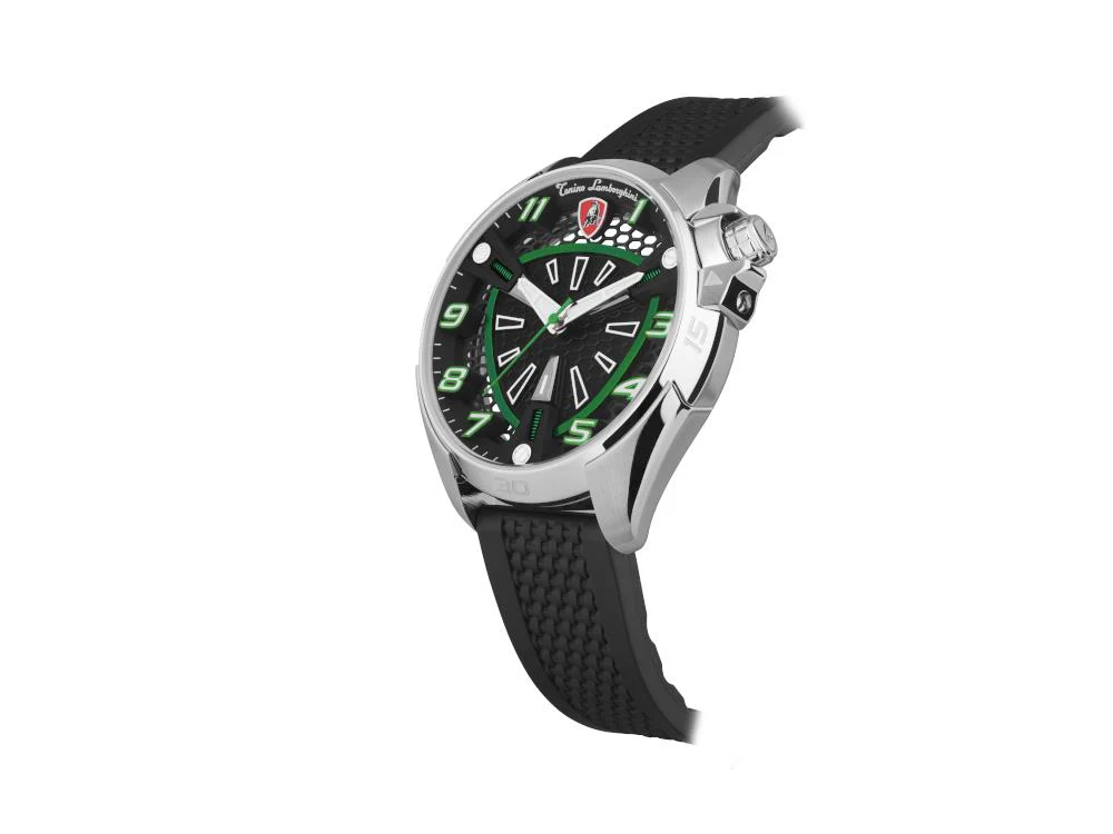 Tonino Lamborghini Shock Abs Quartz Watch, Green, 42 mm, TLABSG-SS-R - Image 3