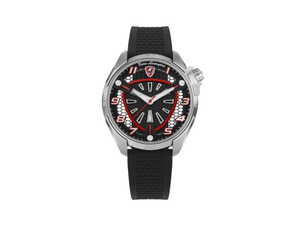 Tonino Lamborghini Shock Abs Quartz Watch, Red, 42 mm, TLABSR-SS-R - Image 2