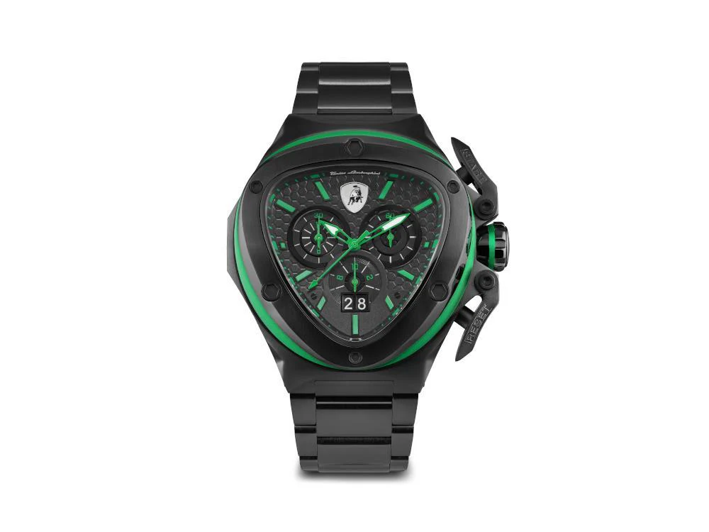 Tonino Lamborghini Spyder X Green Quartz Watch, 53 mm, Chrono, T9XF-B - Image 2