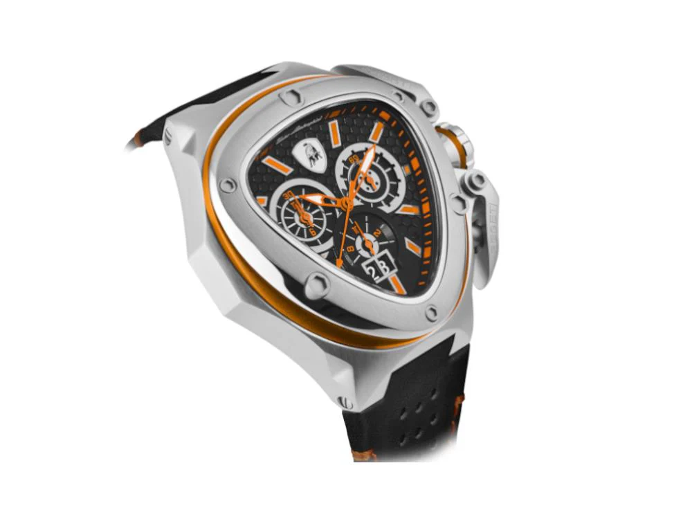 Tonino Lamborghini Spyder X Orange SS Quartz Watch, 53 mm, Chronograph, T9XB-SS - Image 3