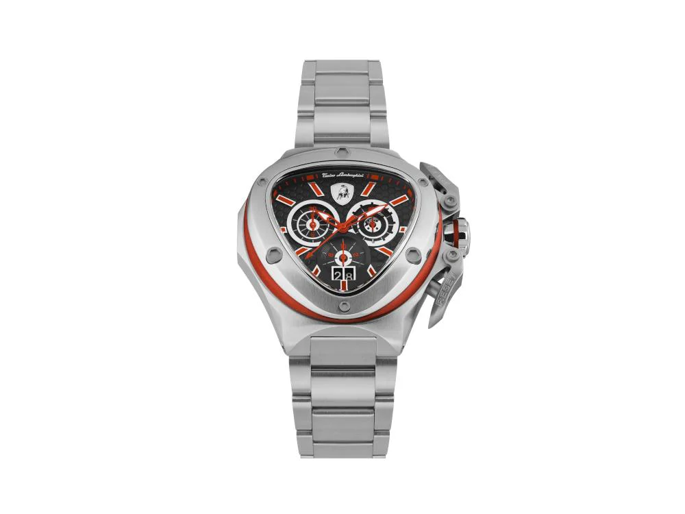 Tonino Lamborghini Spyder X Red SS Quartz Watch, 53 mm, Chrono, T9XA-SS-B - Image 5