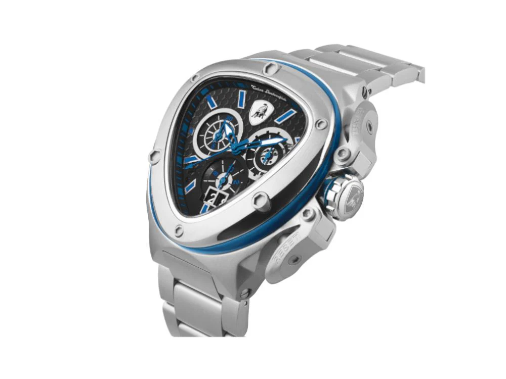 Tonino Lamborghini Spyder X SS Blue Quartz Watch, 53 mm, Chronograph, T9XC-SS-B - Image 3