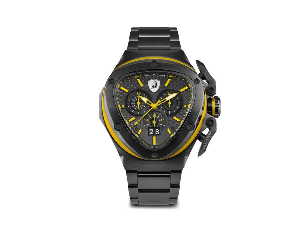 Tonino Lamborghini Spyder X Yellow Quartz Watch, 53 mm, Chronograph, T9XE-B - Image 2