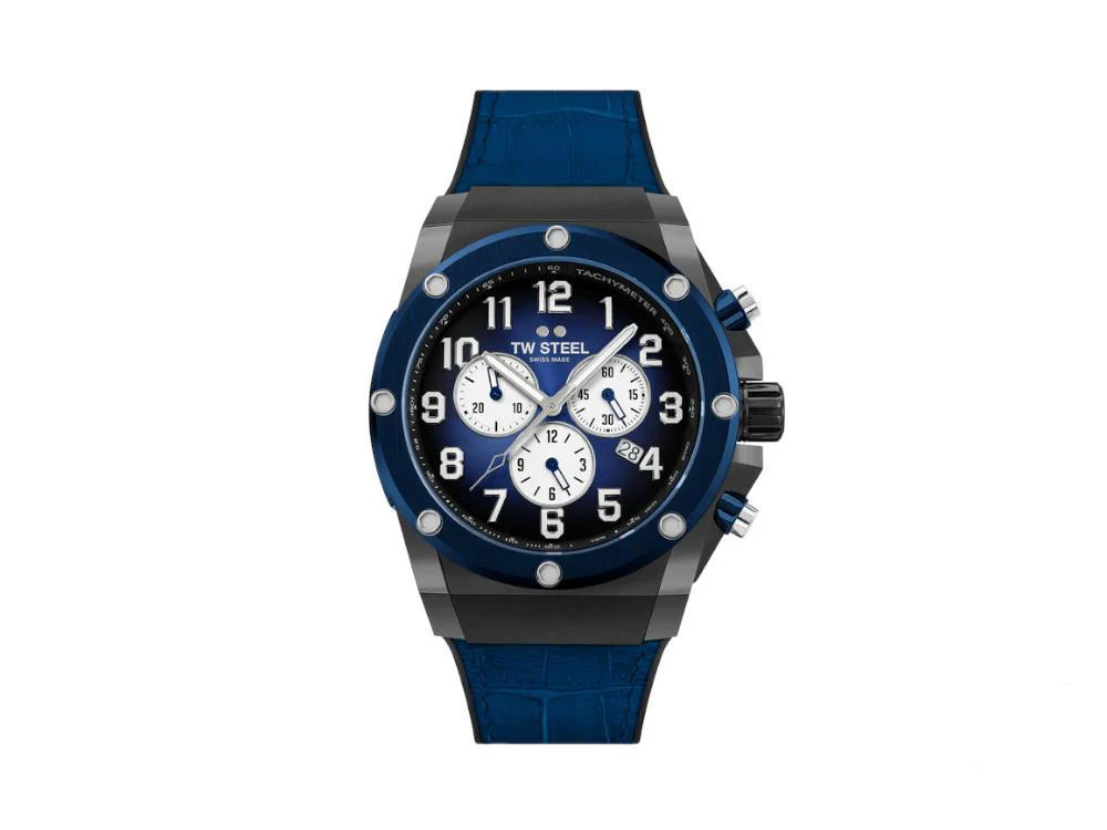 TW Steel Ace Genesis Quartz Watch, Blue, 44 mm, Limited Edition, ACE134 - Image 3