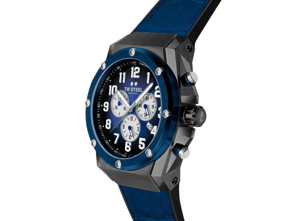 TW Steel Ace Genesis Quartz Watch, Blue, 44 mm, Limited Edition, ACE134 - Image 4
