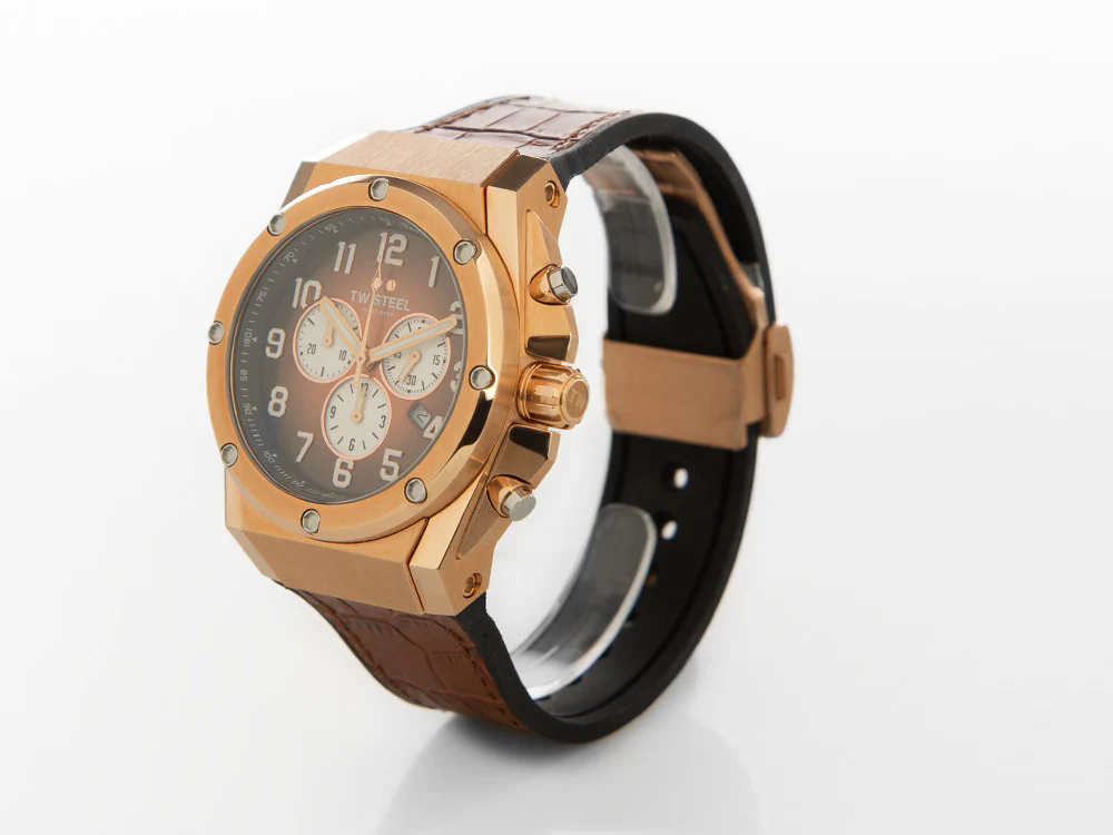 TW Steel Ace Genesis Quartz Watch, Brown, 44 mm, Limited Edition, ACE132 - Image 3
