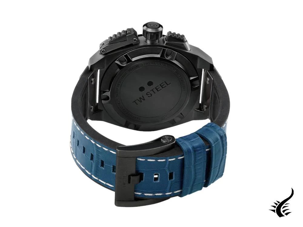 TW Steel Canteen Quartz Watch, Blue, 46 mm, Leather strap, 10 atm, TW1016 - Image 5