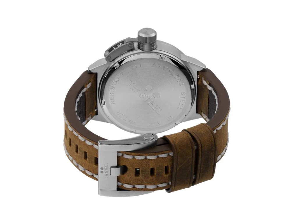 TW Steel Classic Canteen Quartz Watch, Blue, 45 mm, Leather strap, 10 atm, CS102 - Image 4