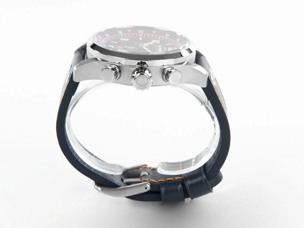 TW Steel Fast Lane Quartz Watch, Black, 48 mm, Leather strap, 10 atm, SVS311 - Image 4