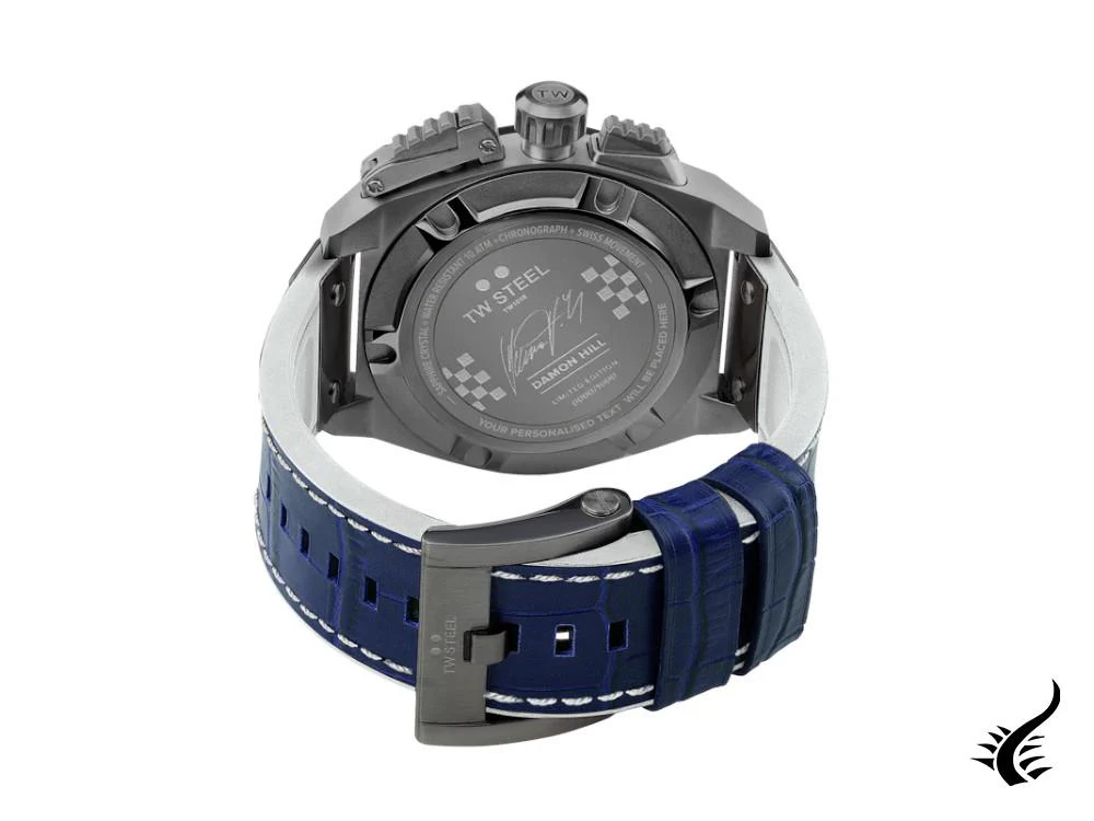 TW Steel Fast Lane Quartz Watch, White, 46 mm, Leather, Ltd. Edition, TW1018 - Image 5