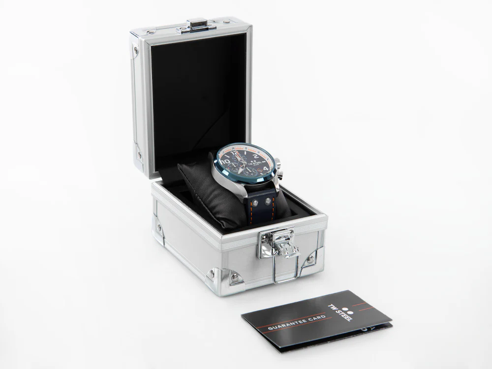TW Steel WRC Quartz Watch, Blue, 48 mm, Leather strap, 10 atm, VS90 - Image 8