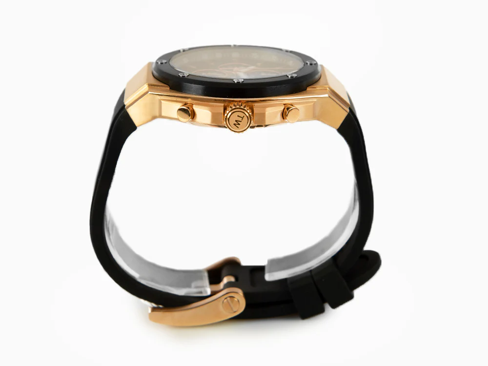TW SteelCeo Tech 44mm Quartz Watch, Black, 44 mm, Rubber strap, 10 atm, CE4103 - Image 5