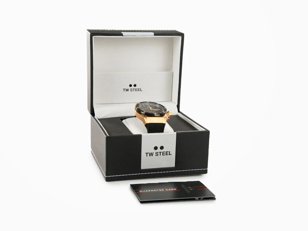 TW SteelCeo Tech 44mm Quartz Watch, Black, 44 mm, Rubber strap, 10 atm, CE4103 - Image 8