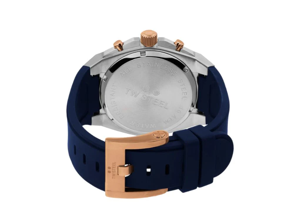 TW SteelCeo Tech 44mm Quartz Watch, Blue, 44 mm, Rubber strap, 10 atm, CE4105 - Image 5