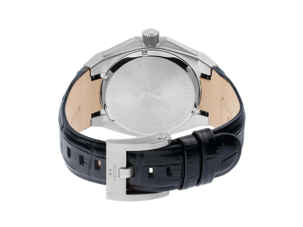TW SteelCeo Tech 44mm Quartz Watch, Grey, 44 mm, Leather strap, 10 atm, CE4108 - Image 5