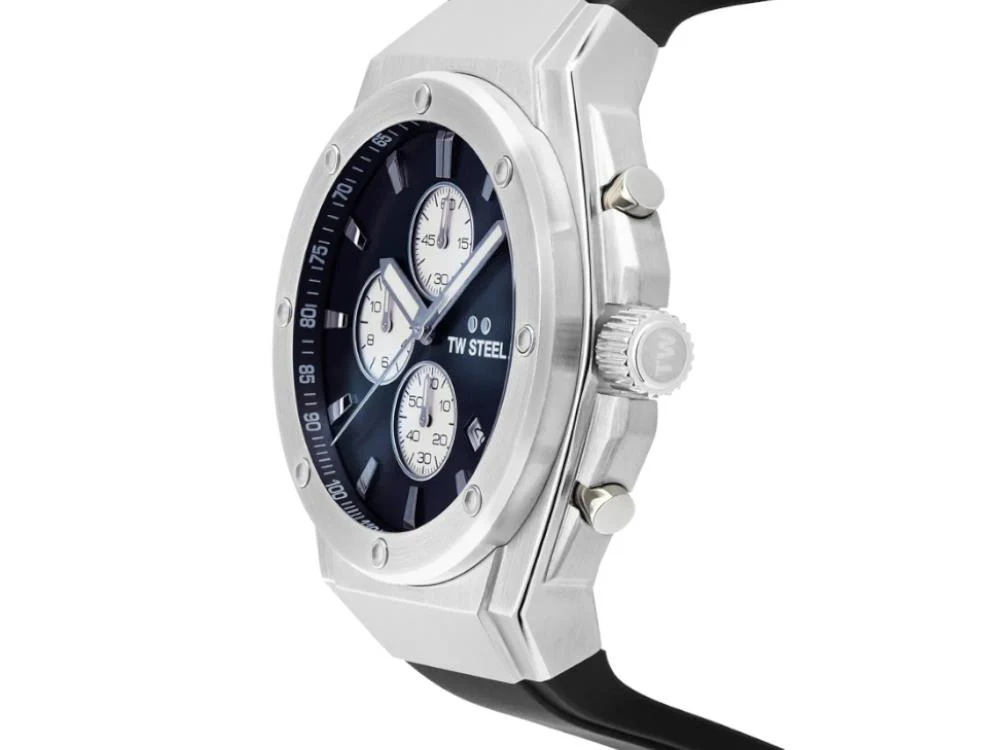 TW SteelCeo Tech 44mm Quartz Watch, Grey, 44 mm, Rubber strap, 10 atm, CE4100 - Image 4