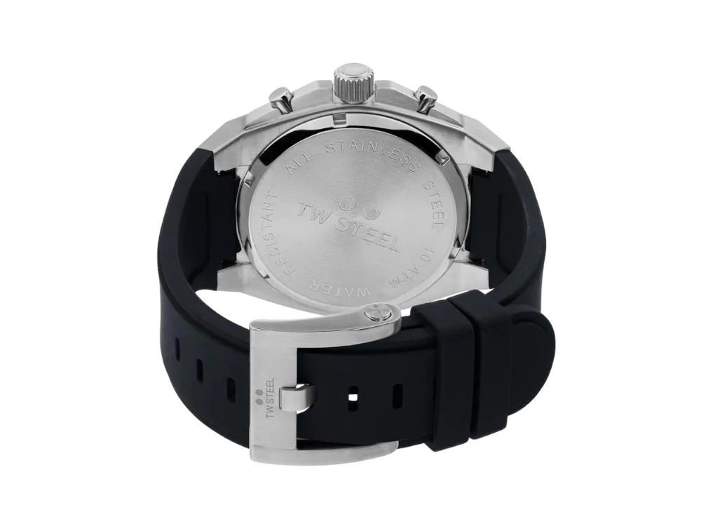 TW SteelCeo Tech 44mm Quartz Watch, Grey, 44 mm, Rubber strap, 10 atm, CE4100 - Image 5