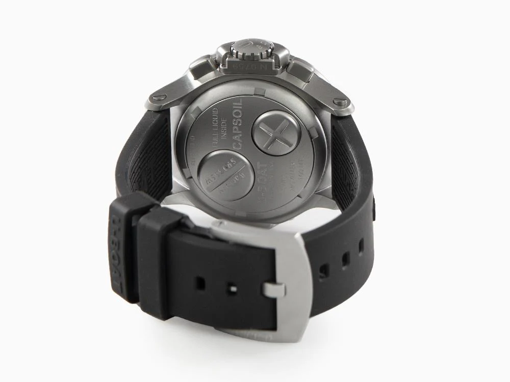 U-Boat Capsoil Chrono SS Quartz Watch, Black, 45 mm, 8111/C - Image 3