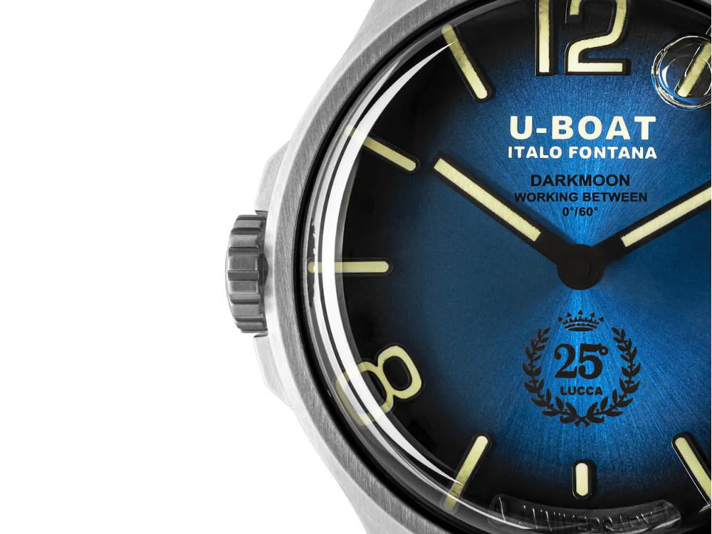 U-Boat Capsoil Darkmoon 25° SS Blue Soleil Quartz Watch, Limited Edition, 2029 - Image 4
