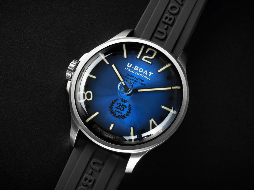 U-Boat Capsoil Darkmoon 25° SS Blue Soleil Quartz Watch, Limited Edition, 2029 - Image 5