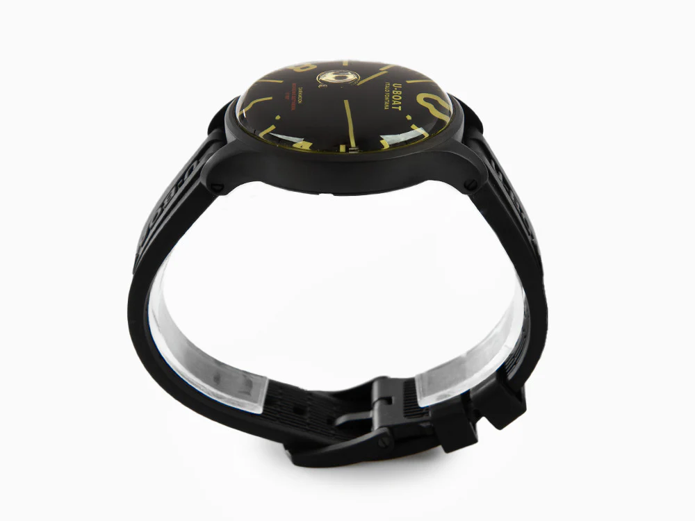 U-Boat Capsoil Darkmoon 44 IPB Quartz Watch, Black, 44 mm, Rubber, 8464/A - Image 6