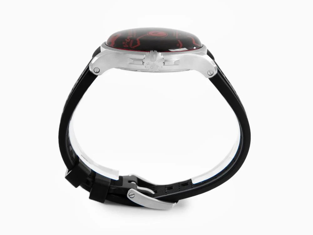 U-Boat Capsoil Darkmoon 44 Red SS Quartz Watch, Black, 44 mm, 8465/A - Image 5