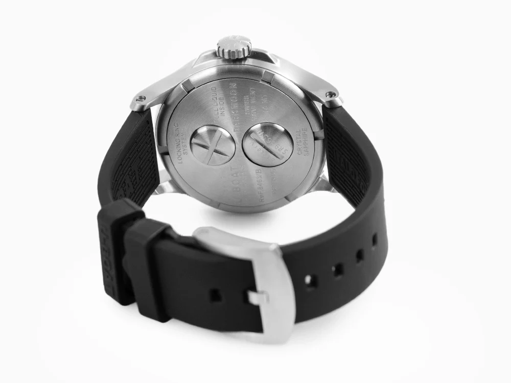 U-Boat Capsoil Darkmoon 44 SS Quartz Watch, Rubber,  Black, 44 mm, 8463/A - Image 3
