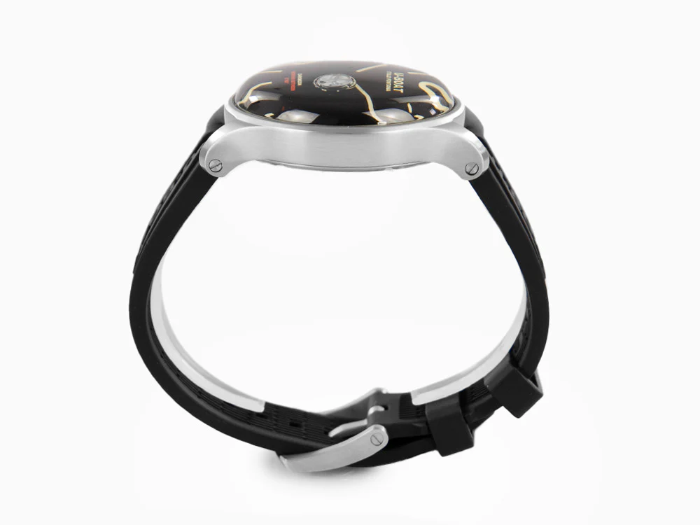 U-Boat Capsoil Darkmoon 44 SS Quartz Watch, Rubber,  Black, 44 mm, 8463/A - Image 6