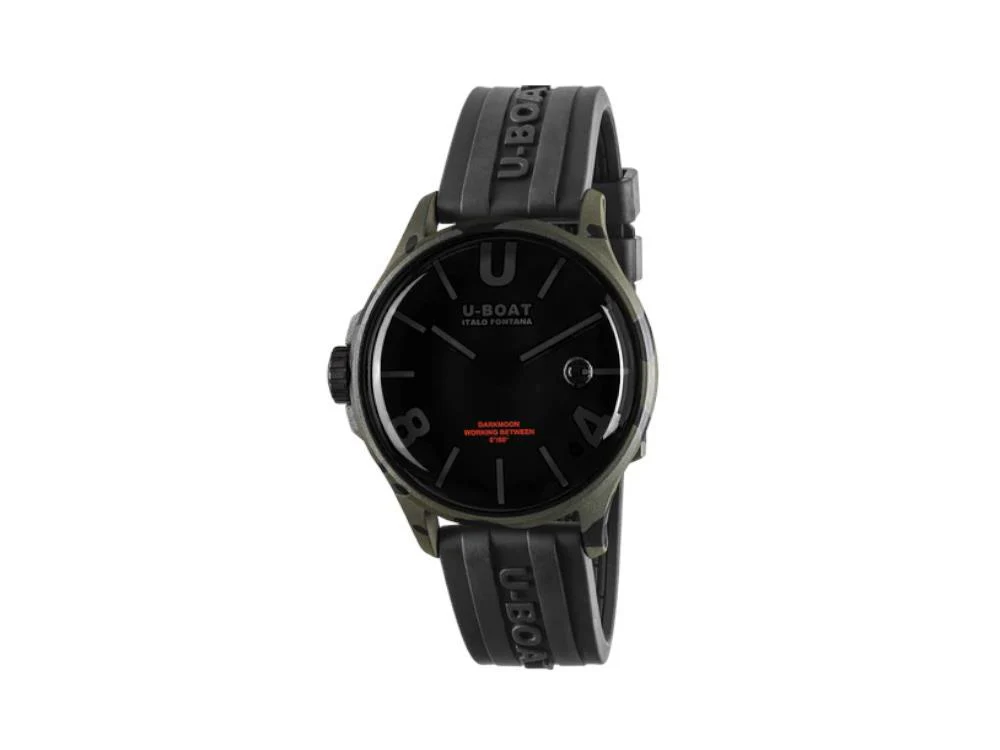 U-Boat Capsoil Darkmoon Camouflage Curve Quartz Watch, 40 mm, Black, 9552 - Image 2