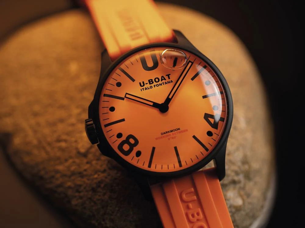 U-Boat Capsoil Darkmoon Quartz Watch, PVD, PVD, 44 mm, Orange, 8968 - Image 2