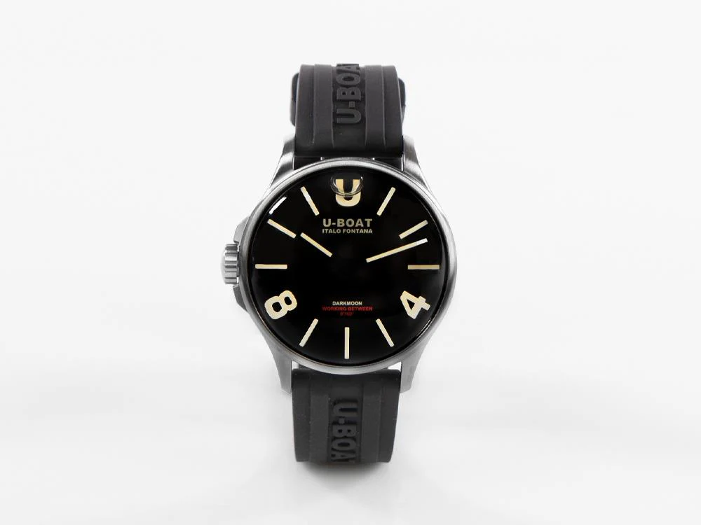 U-Boat Capsoil Darkmoon Quartz Watch, Stainless Steel, 40 mm, Black, 9018 - Image 2