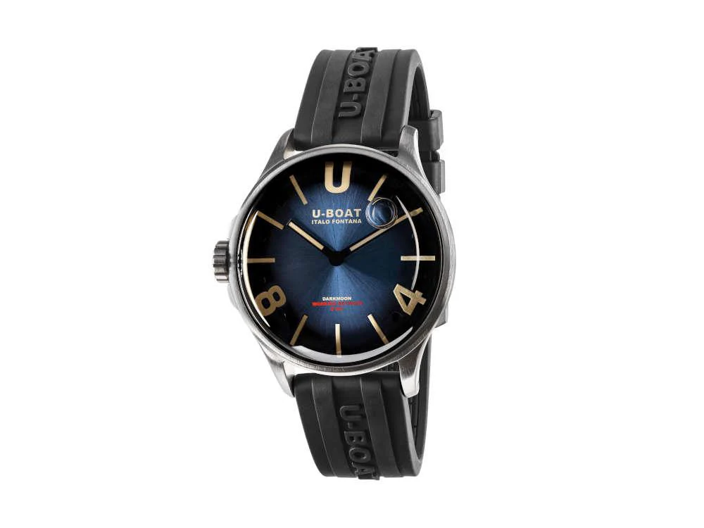 U-Boat Capsoil Darkmoon Quartz Watch, Stainless Steel, 40 mm, Blue, 9021 - Image 2
