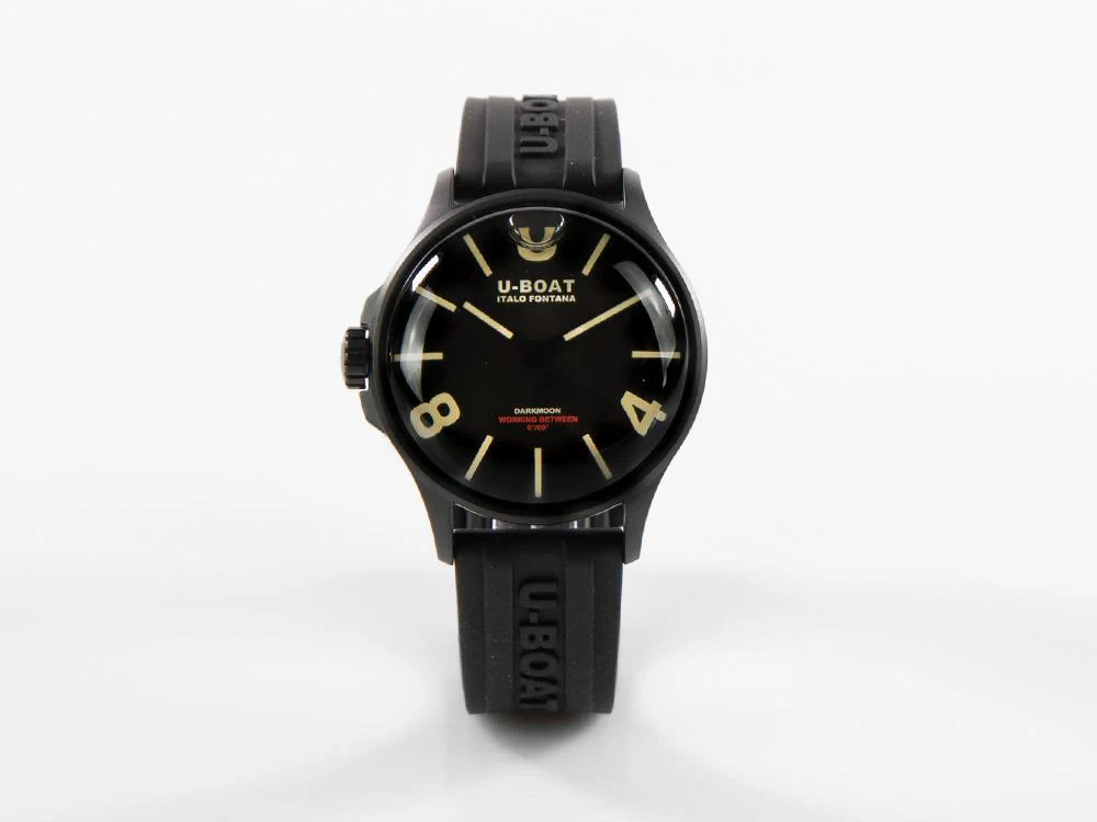 U-Boat Capsoil Darkmoon Quartz Watch, Stainless Steel, DLC, 40 mm, Black, 9019 - Image 2