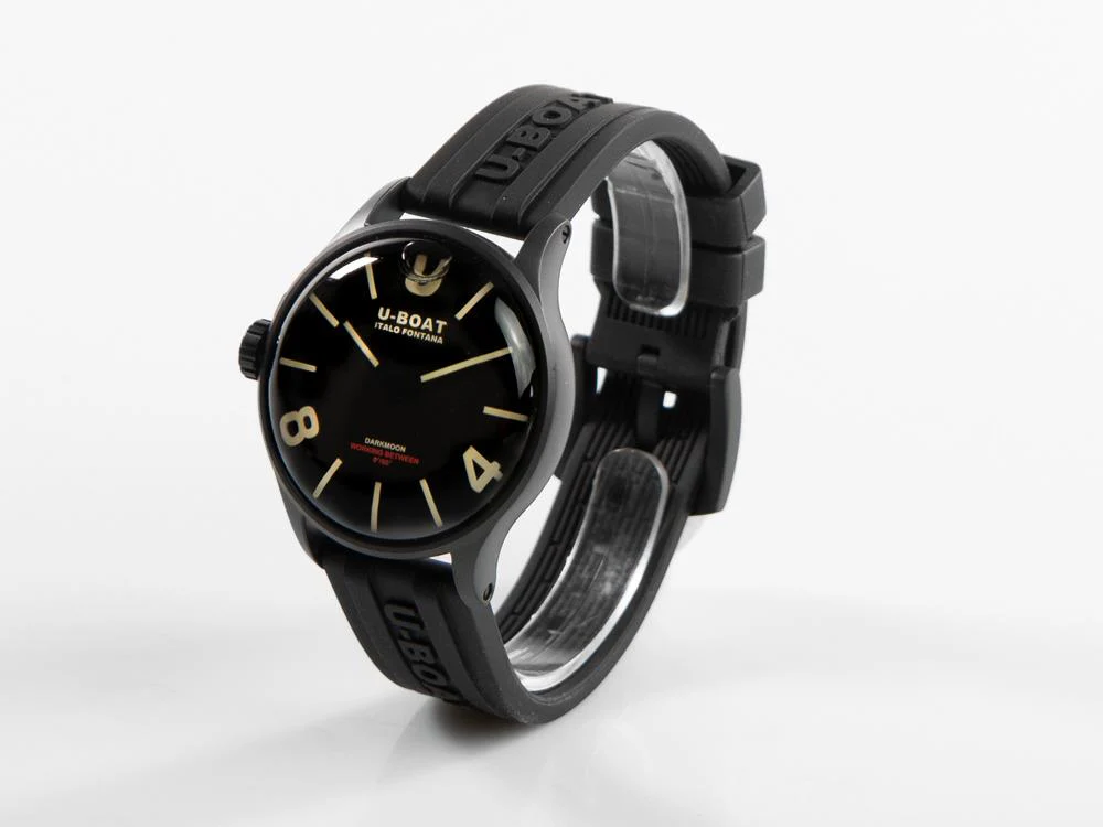U-Boat Capsoil Darkmoon Quartz Watch, Stainless Steel, DLC, 40 mm, Black, 9019 - Image 4