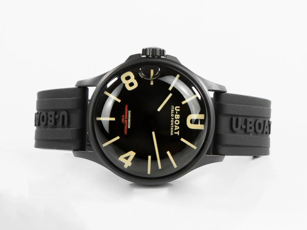 U-Boat Capsoil Darkmoon Quartz Watch, Stainless Steel, DLC, 40 mm, Black, 9019 - Image 7