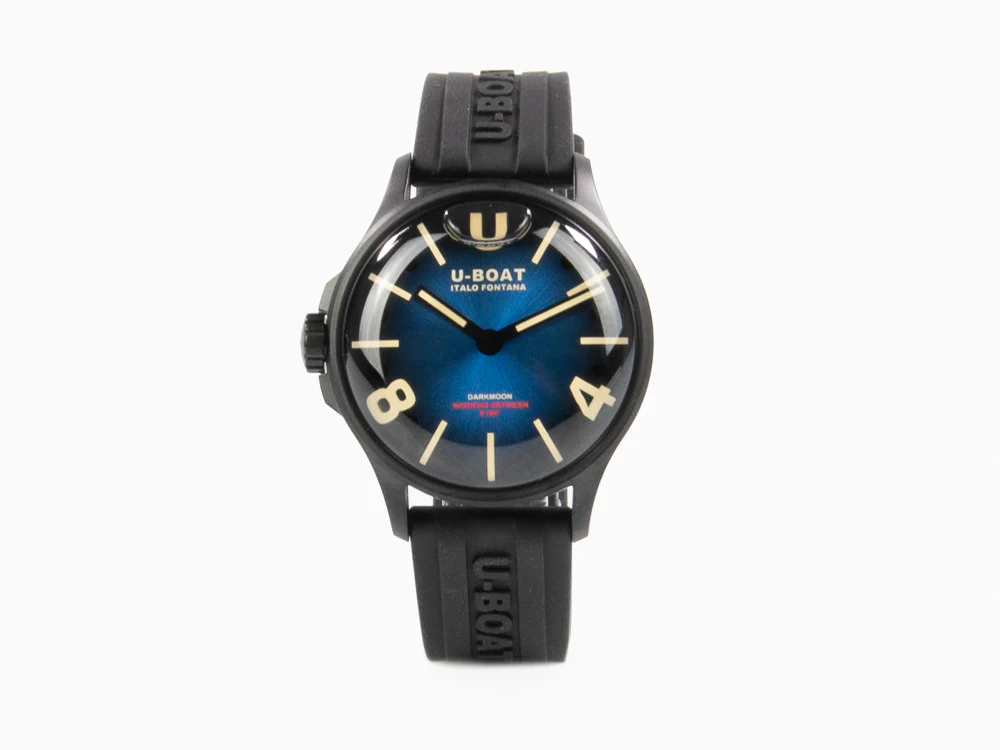 U-Boat Capsoil Darkmoon Quartz Watch, Stainless Steel, PVD, 40 mm, Blue, 9020 - Image 2