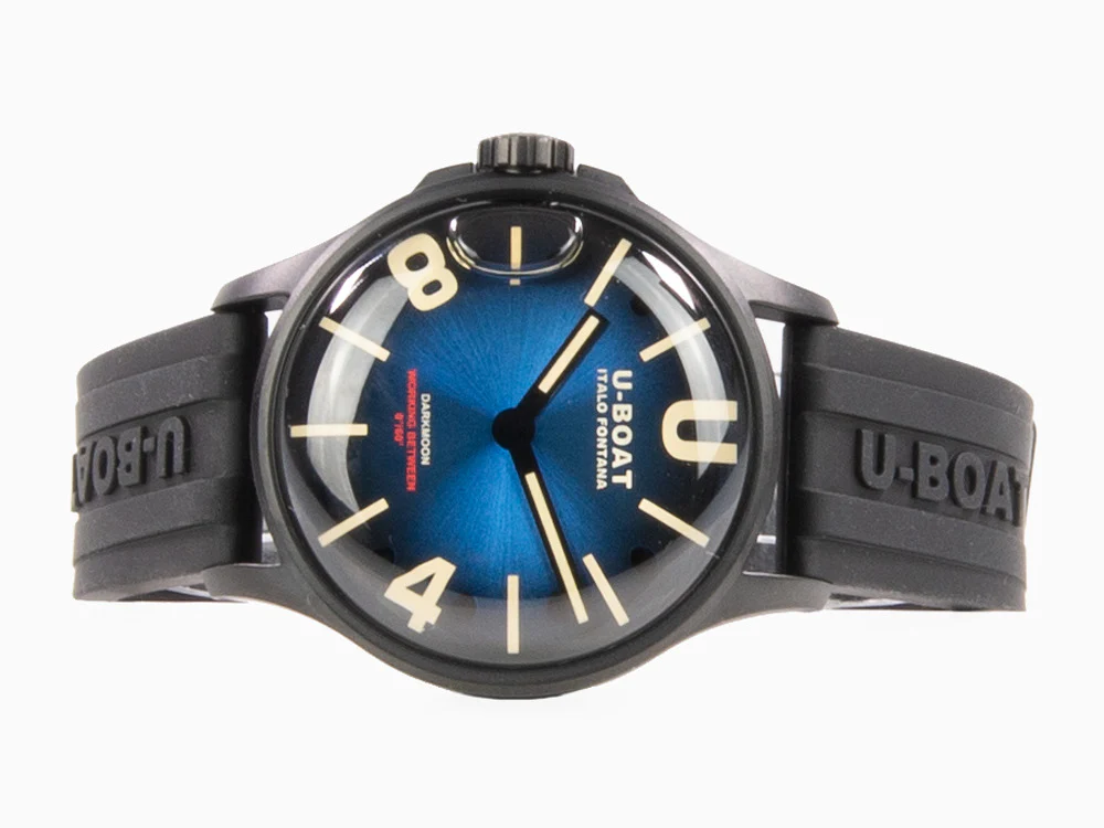 U-Boat Capsoil Darkmoon Quartz Watch, Stainless Steel, PVD, 40 mm, Blue, 9020 - Image 7