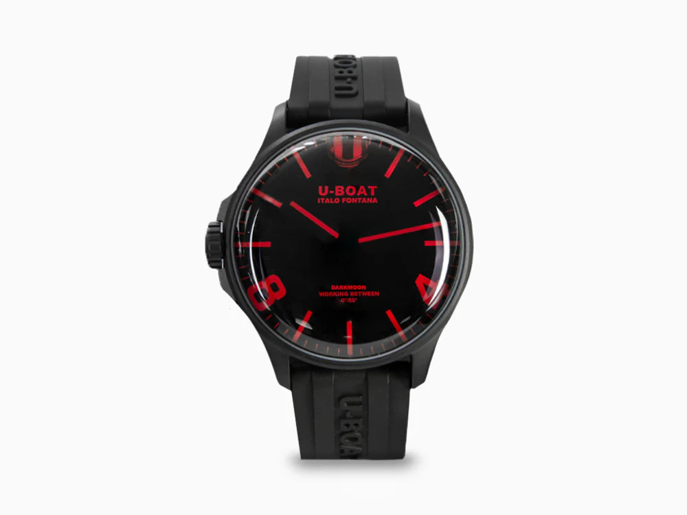 U-Boat Capsoil Darkmoon Red 44 IPB Quartz Watch, Black, 44 mm, 8466/A - Image 2