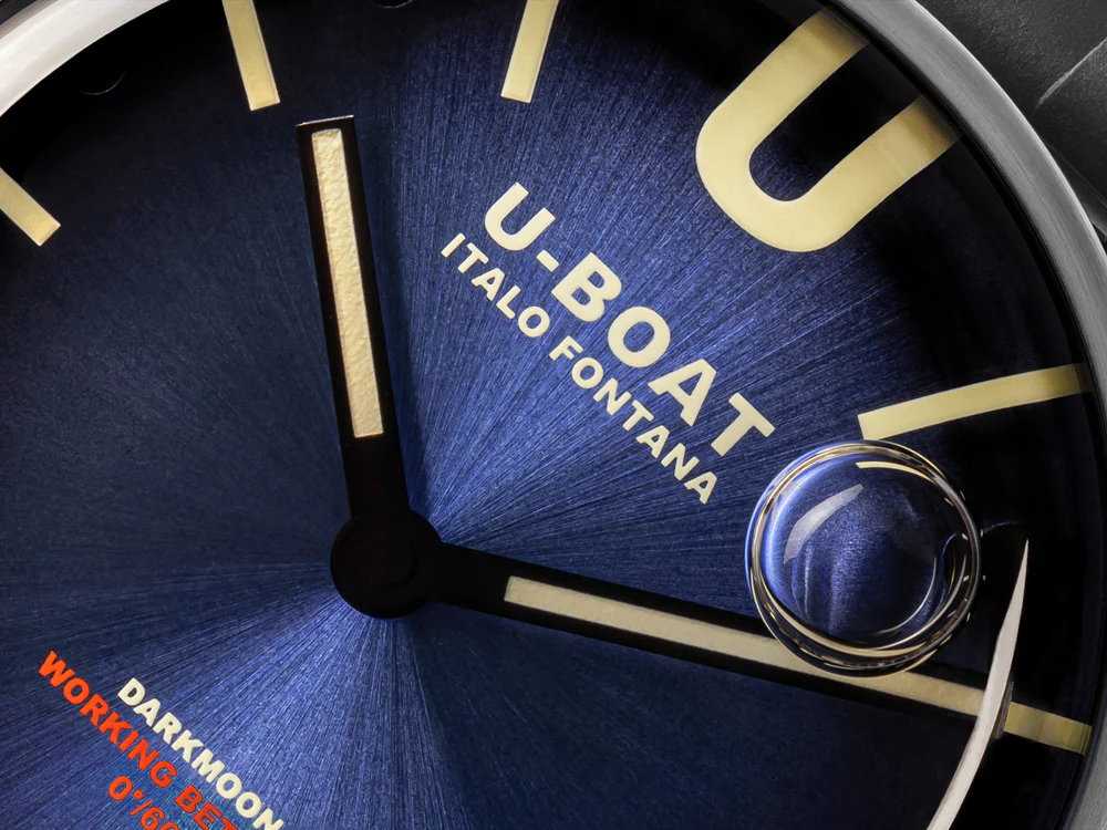 U-Boat Capsoil Darkmoon Soleil Blue SS Quartz Watch, 44 mm, 8704 - Image 8