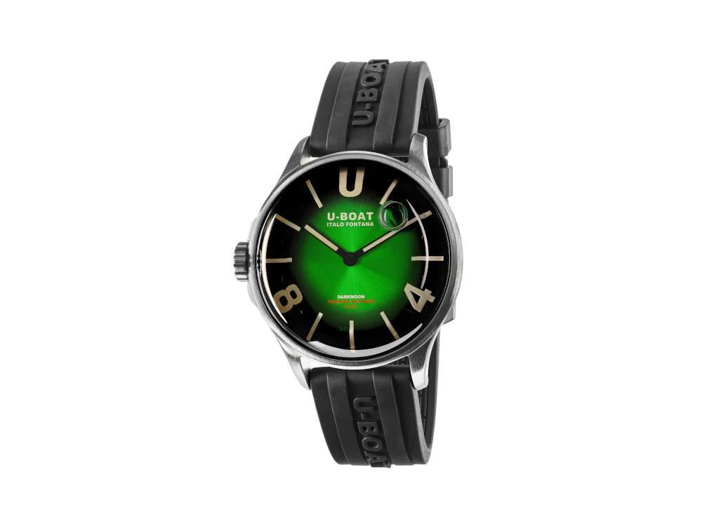 U-Boat Capsoil Darkmoon Soleil Quartz Watch Green, PVD, 40 mm, Green, 9503