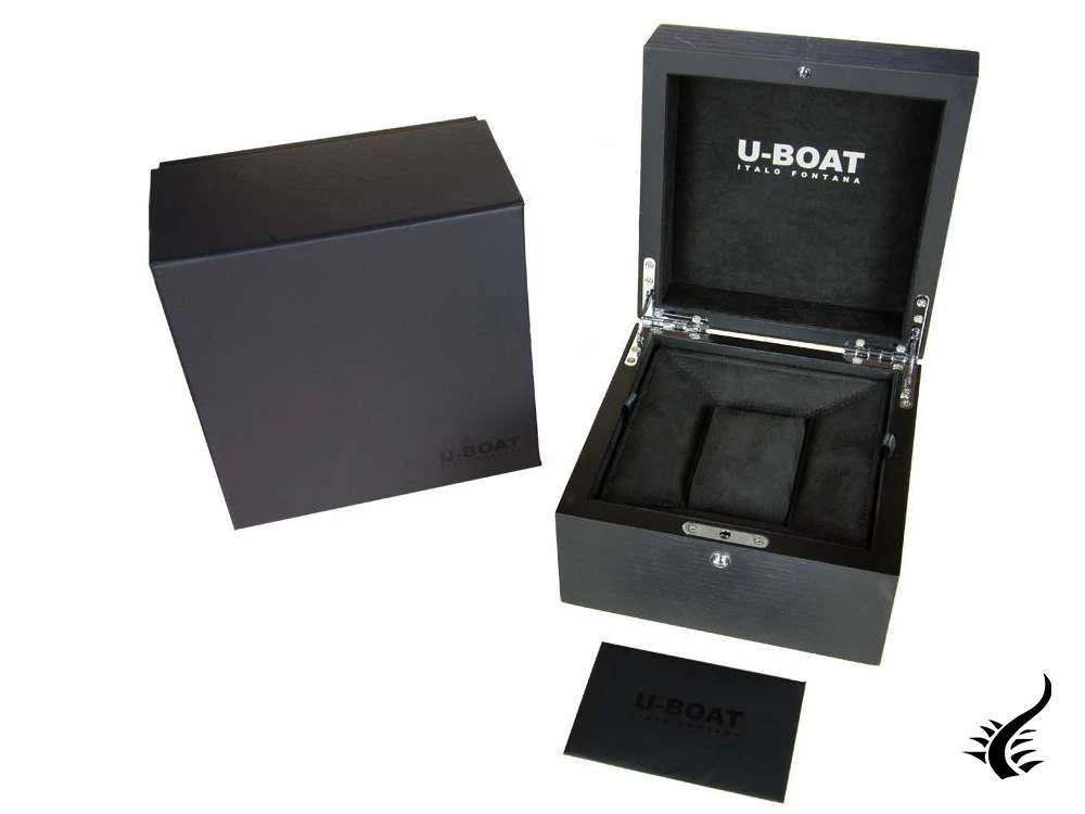 U-Boat Capsoil SS Quartz Watch, Stainless Steel 316L, Black, 45 mm, 8110/A - Image 8