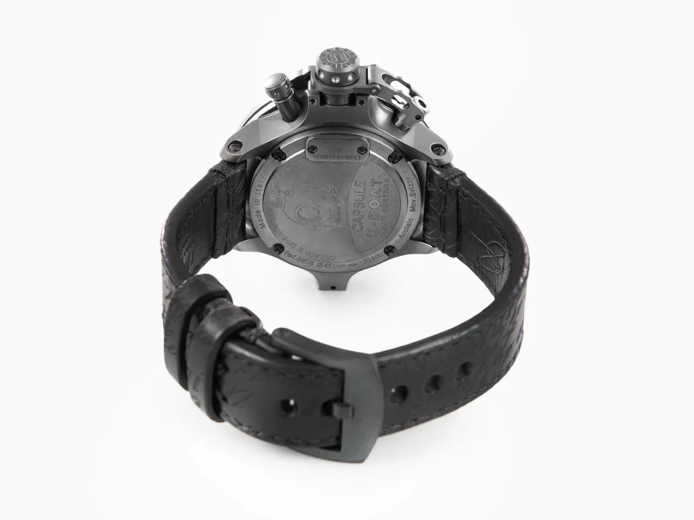 U-Boat Capsule Automatic Watch, PVD, 45 mm, Black, Limited Edition, 8808 - Image 3