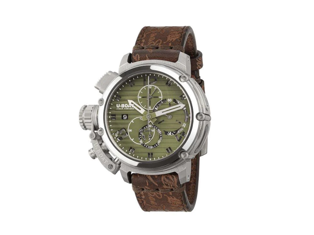 U-Boat Chimera Chrono Automatic Watch, Green, 46 mm, Limited Edition, 9591 - Image 2