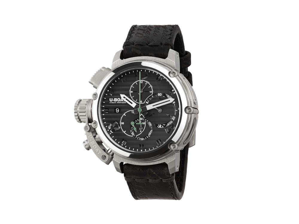 U-Boat Chimera Chrono SS Automatic Watch, Black, 46 mm, Limited Edition, 9592 - Image 2