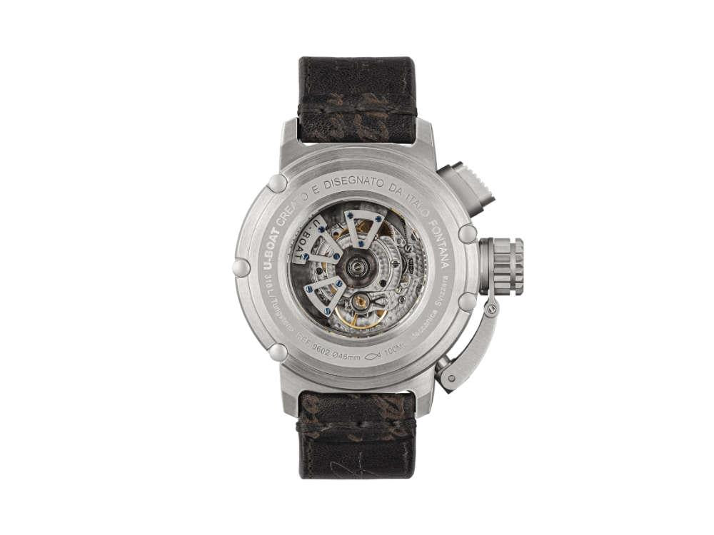 U-Boat Chimera SS Blu Automatic Watch, Blue, 46 mm, Limited Edition, 9602 - Image 3
