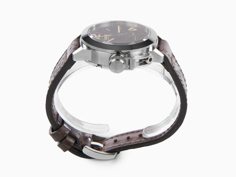 U-Boat Classico 42 Tungsteno Automatic Watch, Black, Leather strap, 8893 - Image 5