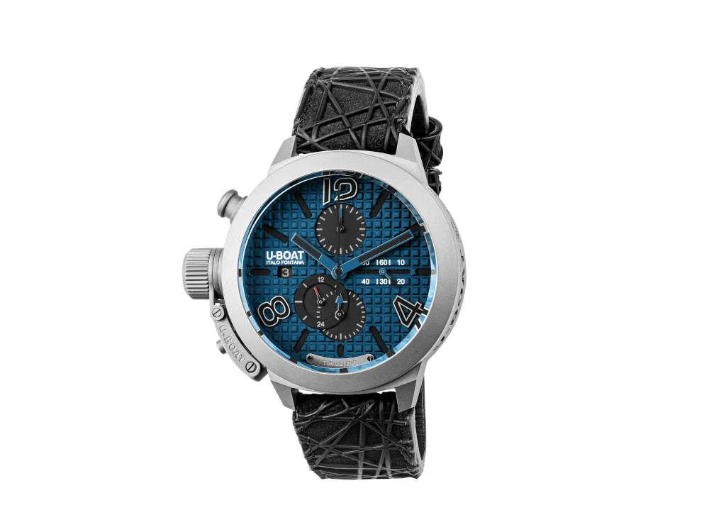 U-Boat Classico Automatic Watch, Titanium, Blue, 45 mm, Limited Edition, 3003 - Image 2