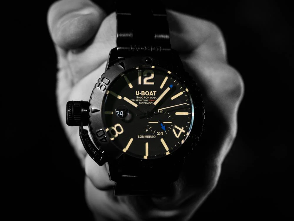 U-Boat Classico Somersso DLC Bracelet Automatic Watch, 46 mm, 9015/MT - Image 4